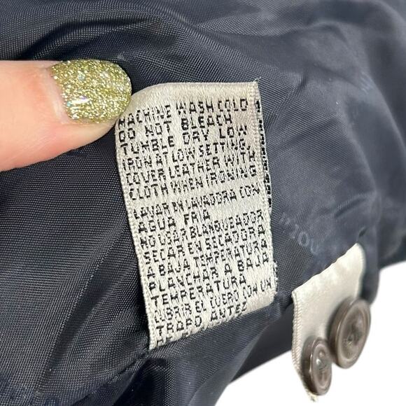 Firethorn Vintage Plaid Wool Blend Button Down Leather Trim Flannel Mens Medium - Picture 5 of 7